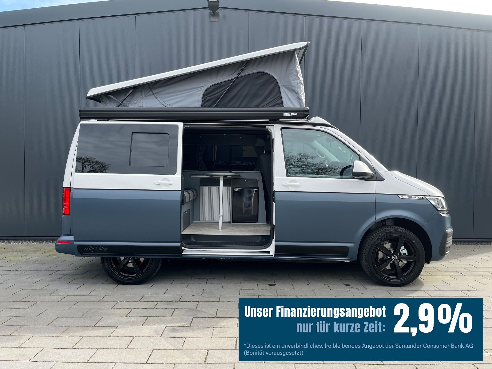 Fahrzeugabbildung Volkswagen T6.1 DSG LED Salty Blue Premium Neuwagen, Dach